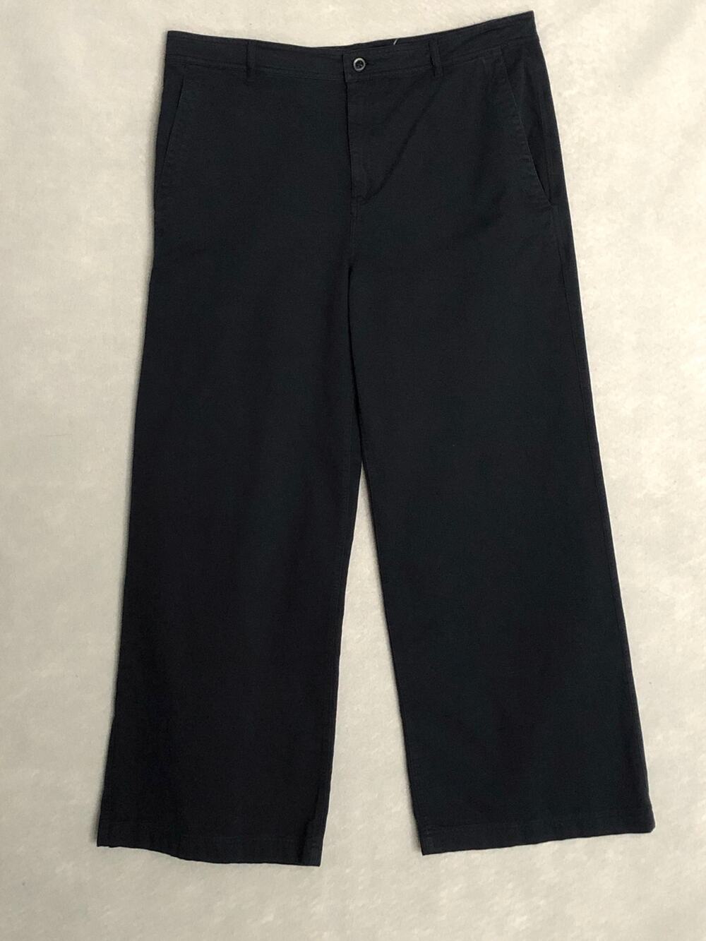 Lauren Ralph Lauren Chino Wide-Leg Pants Navy Women's Size 6 NEW
